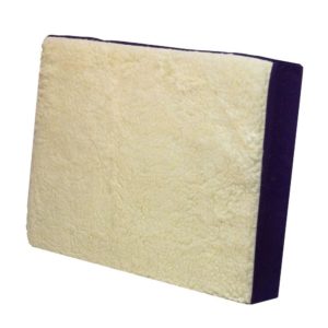 Fleece wheelchair cushion